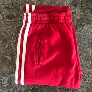 Brandy Melville red joggers